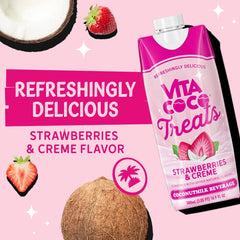 Vita Coco Treats Strawberries & Creme Coconut Water - 4pk/67.6fl oz