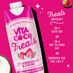 Vita Coco Treats Strawberries & Creme Coconut Water - 4pk/67.6fl oz